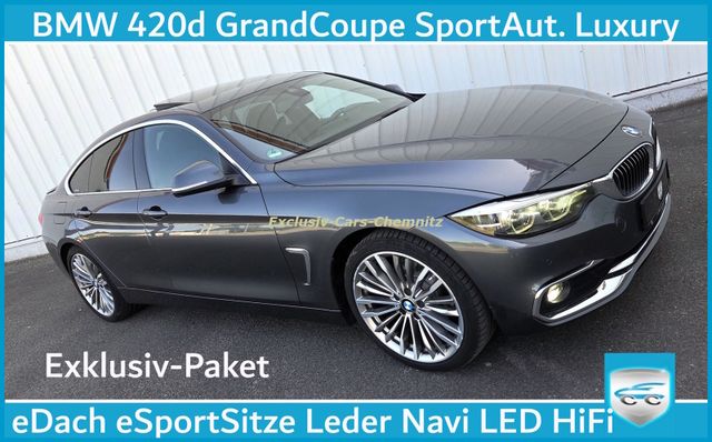 BMW 420d Luxury Line Exklusiv eDach eSitze Leder
