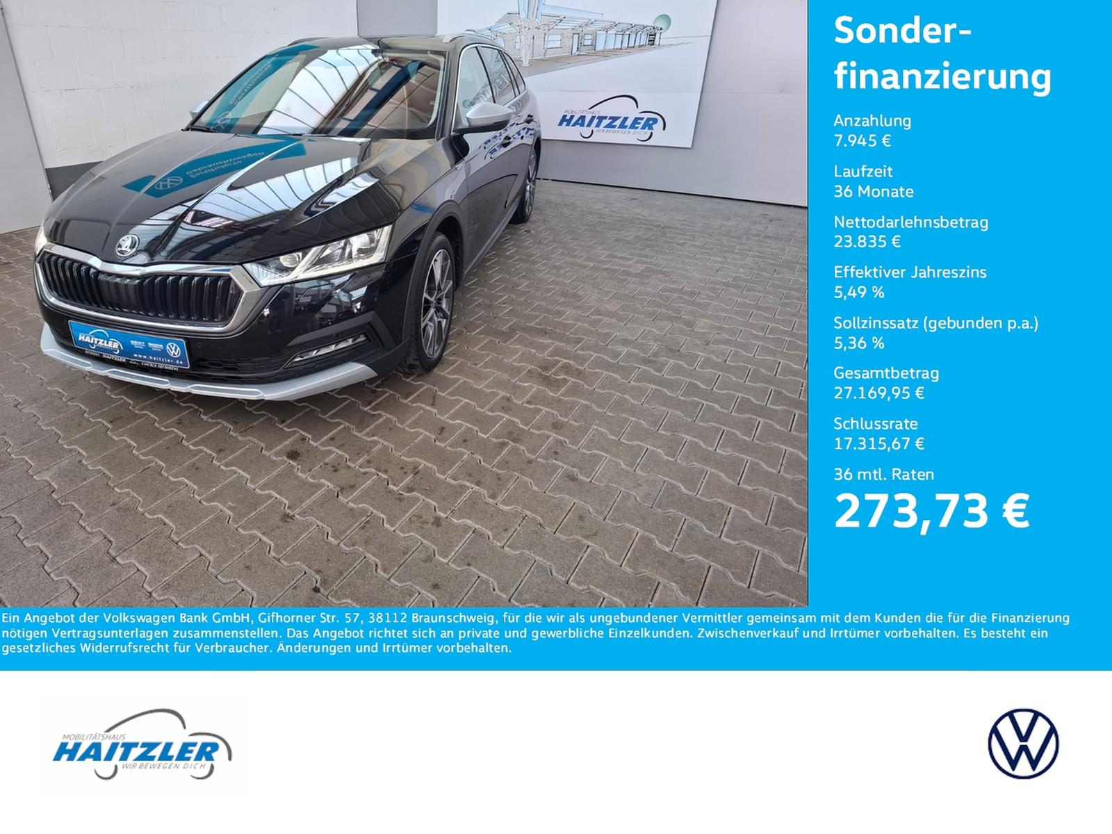 Skoda Octavia Combi Scout 2,0 TDI DSG 4x4 +AHK +Kamera