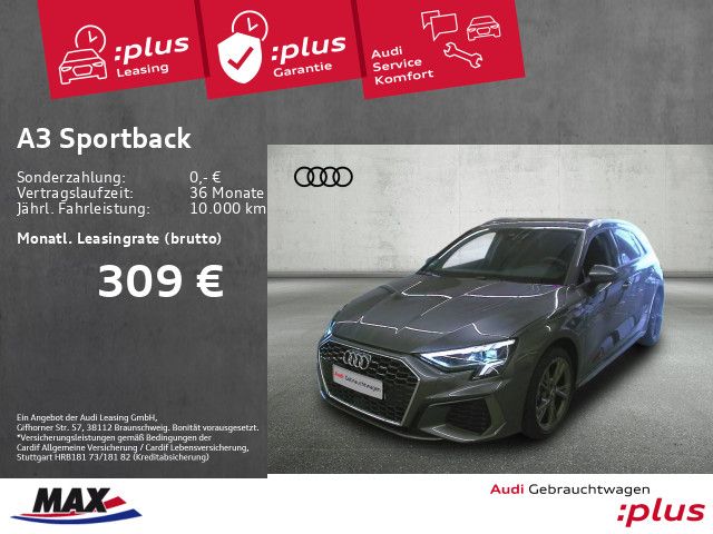 Audi A3 Sportback 40 TFSI e S-LINE LED+VCP+NAVI+DAB+A