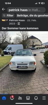 Ford Escort Xr3 i cabrio , weiß Recaro spo... - Ford Escort aus 1989: Xr3i