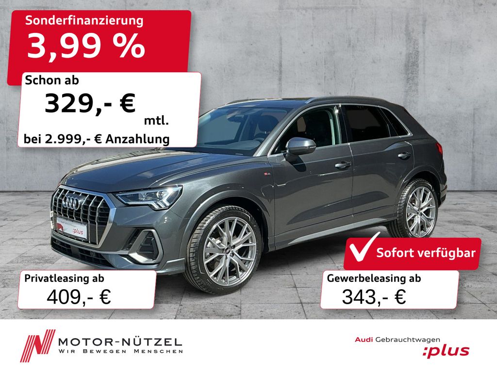 Q3 TFSI 180kW QU S-LINE LED+NAVI+2xPDC+AHK+20"LM