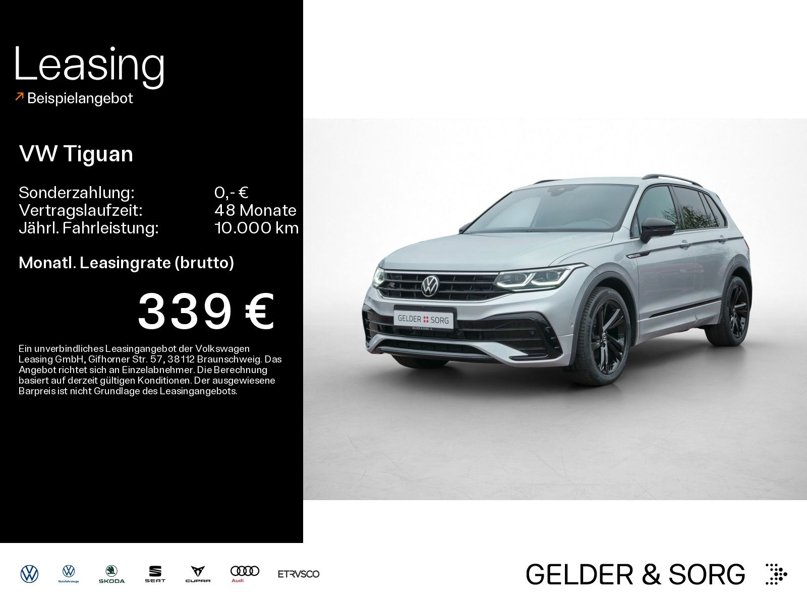Volkswagen Tiguan 1.5 TSI R-Line Matrix*AHK*Digital*360°
