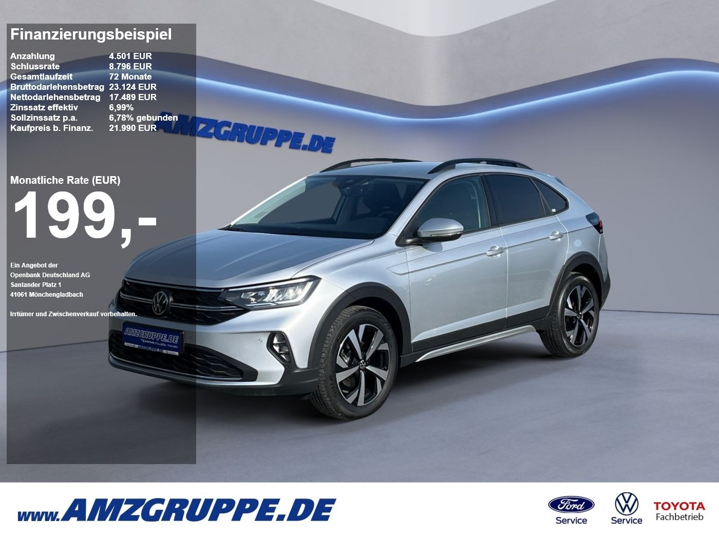 Volkswagen Taigo 1.0TSI Life AppLink+IQ Drive+Kamera+Bi-LED