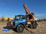 Unimog U 1450 4x4, Zug & Bergwinde, Kran, Greifer, AHK - Unimog U 1450