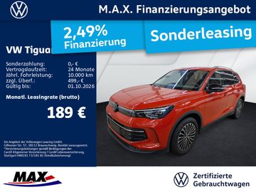 Volkswagen Leasingangebot: Volkswagen Tiguan 1.5 eTSI DSG GOAL LED+KAMERA+AHK+DCP+ACC+