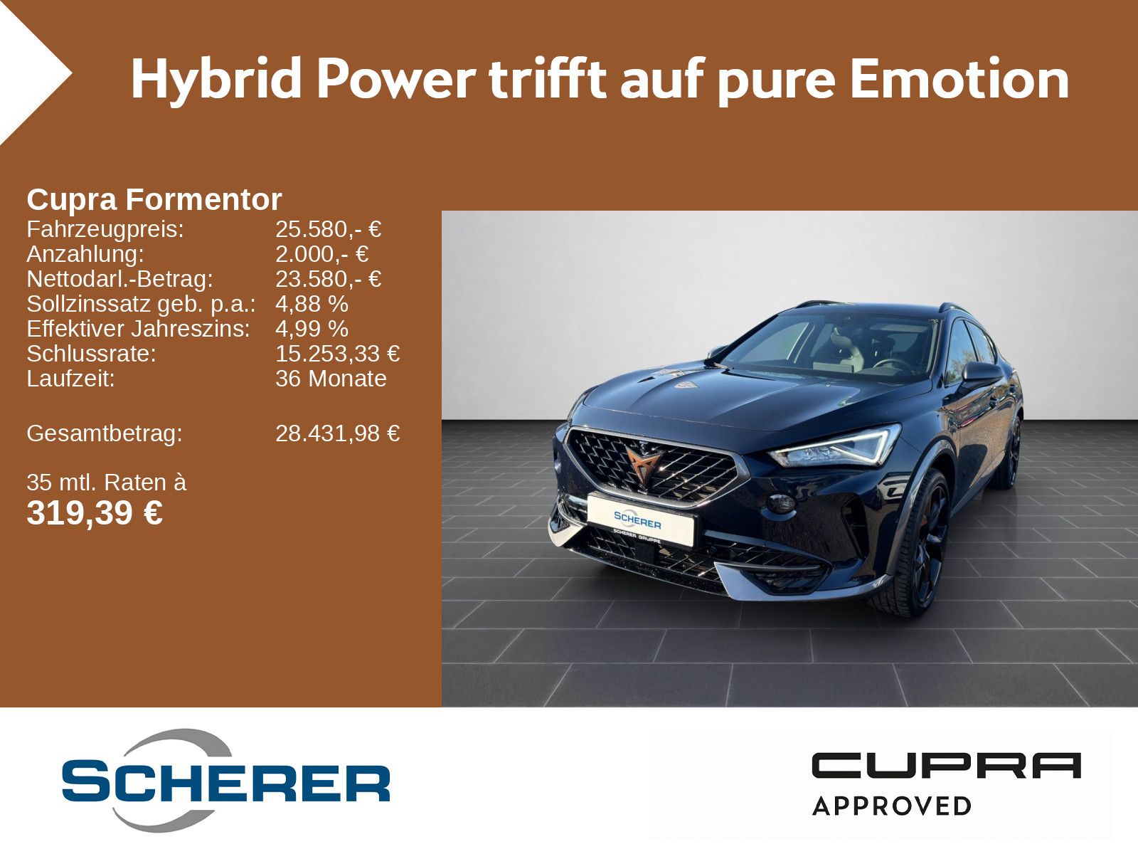 Cupra Formentor VZ 1.4 TSI eHybrid 360°KAM SHZ 5J.GAR