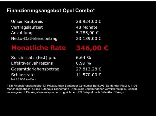 Combo E FACELIFT GS CDTI AT+RÜCKFAHRKAMERA+SCHIE