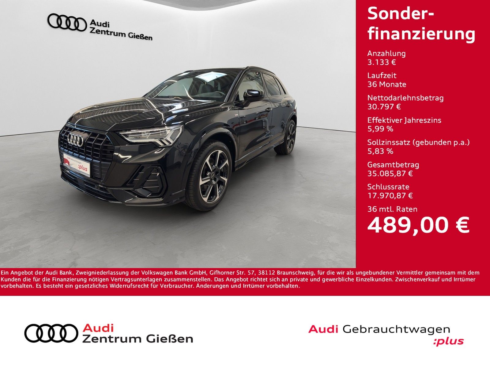 Audi Q3 40 TDI quattro S-tronic S line Black LED Navi imagem 2