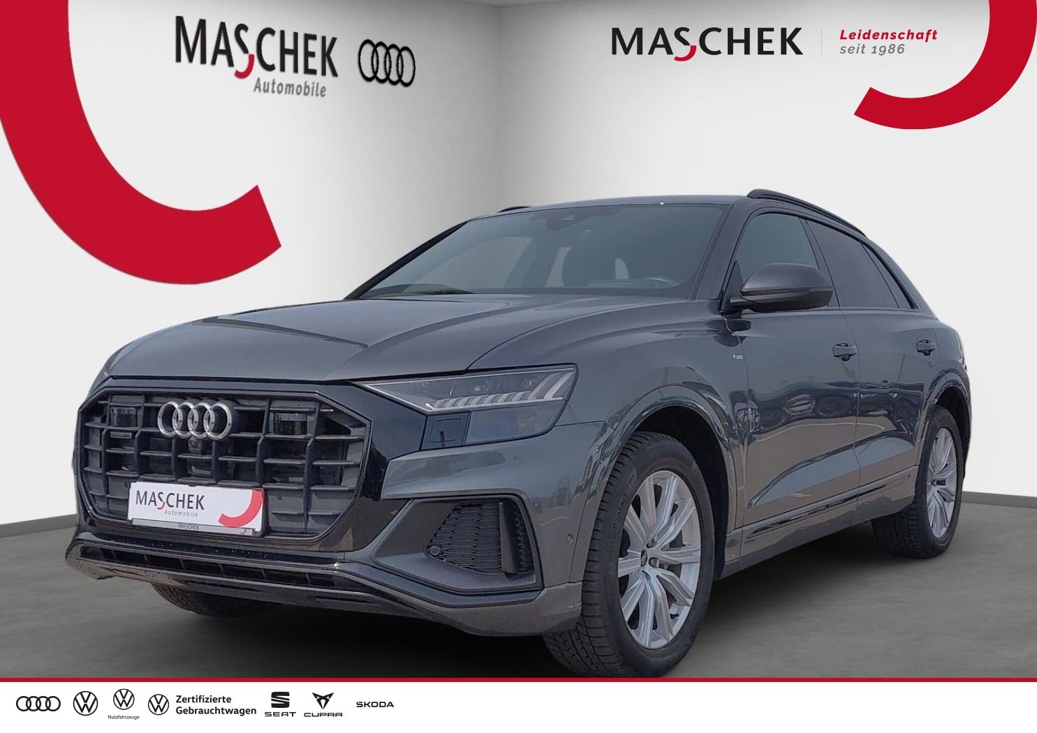 AUDI Q8 S line 50 TDI HD-Matrix Pano B&amp;O Black 360° M