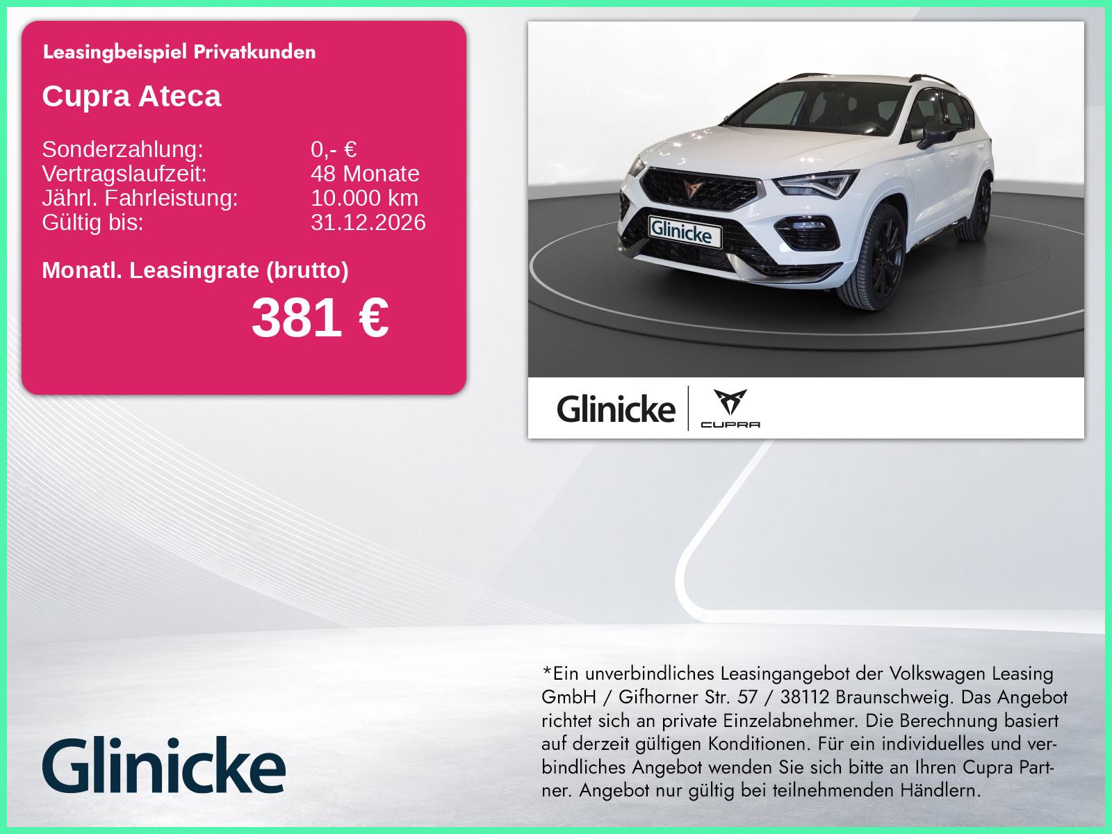 Cupra Ateca 2.0 TSI VZ 4Drive ACC LED PDC SHZ
