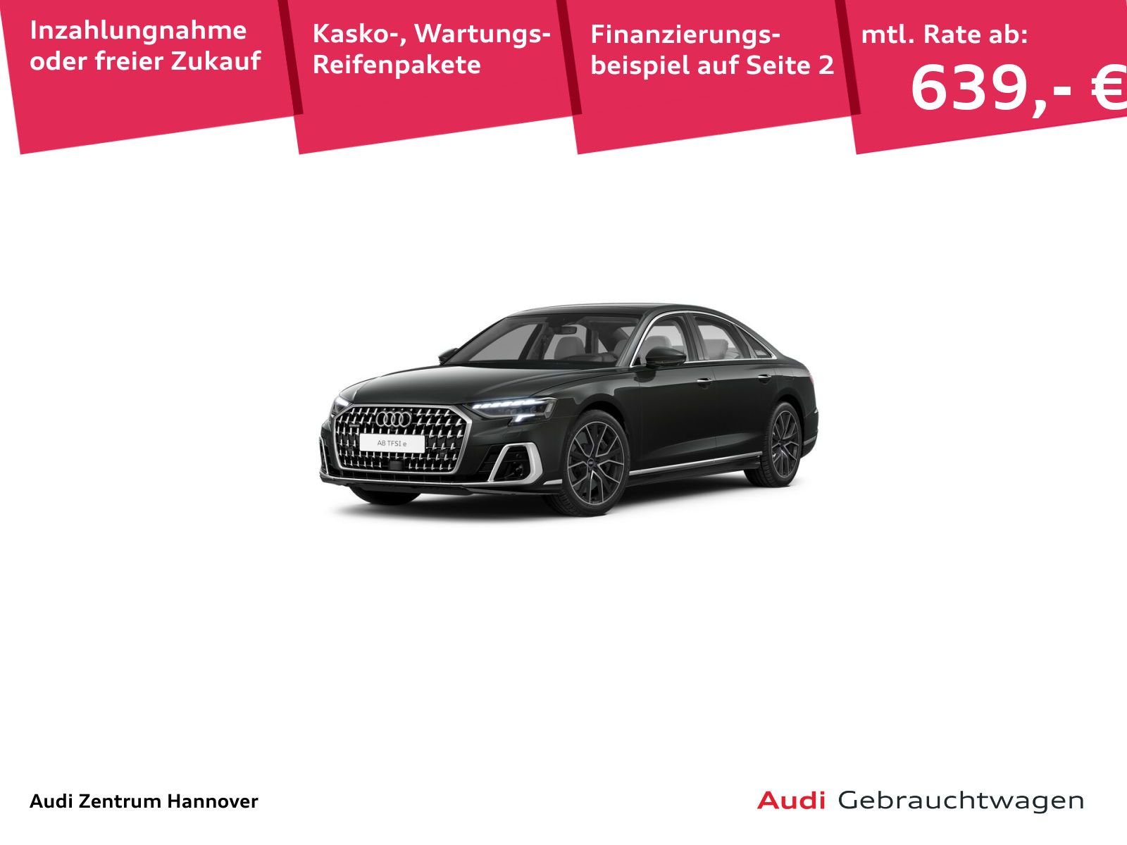 Audi A8 60 TFSI e quattro virtual Pano
