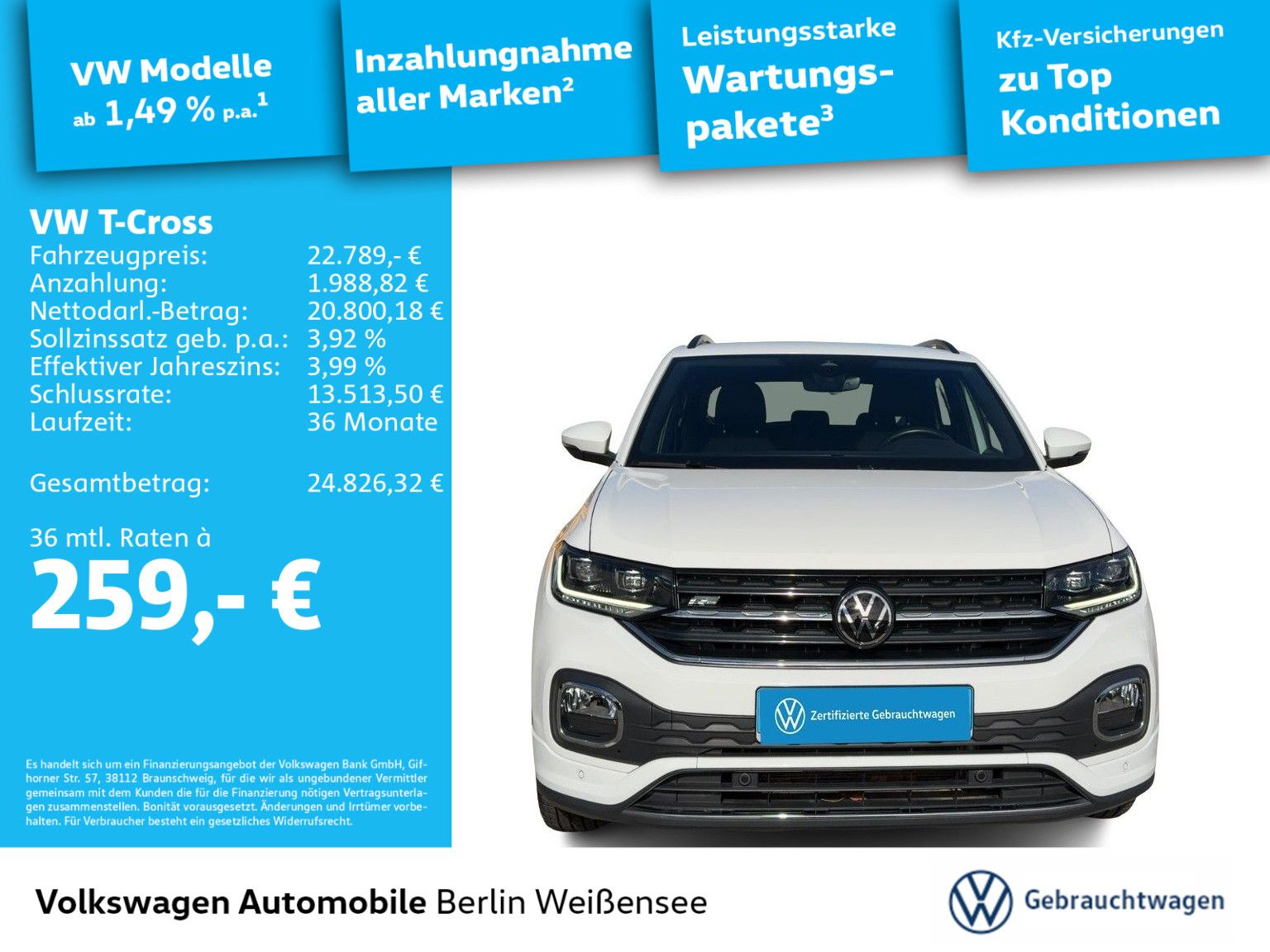 Volkswagen T-Cross 1.0 TSI R-Line DSG APP LED NAV ACC foto 2