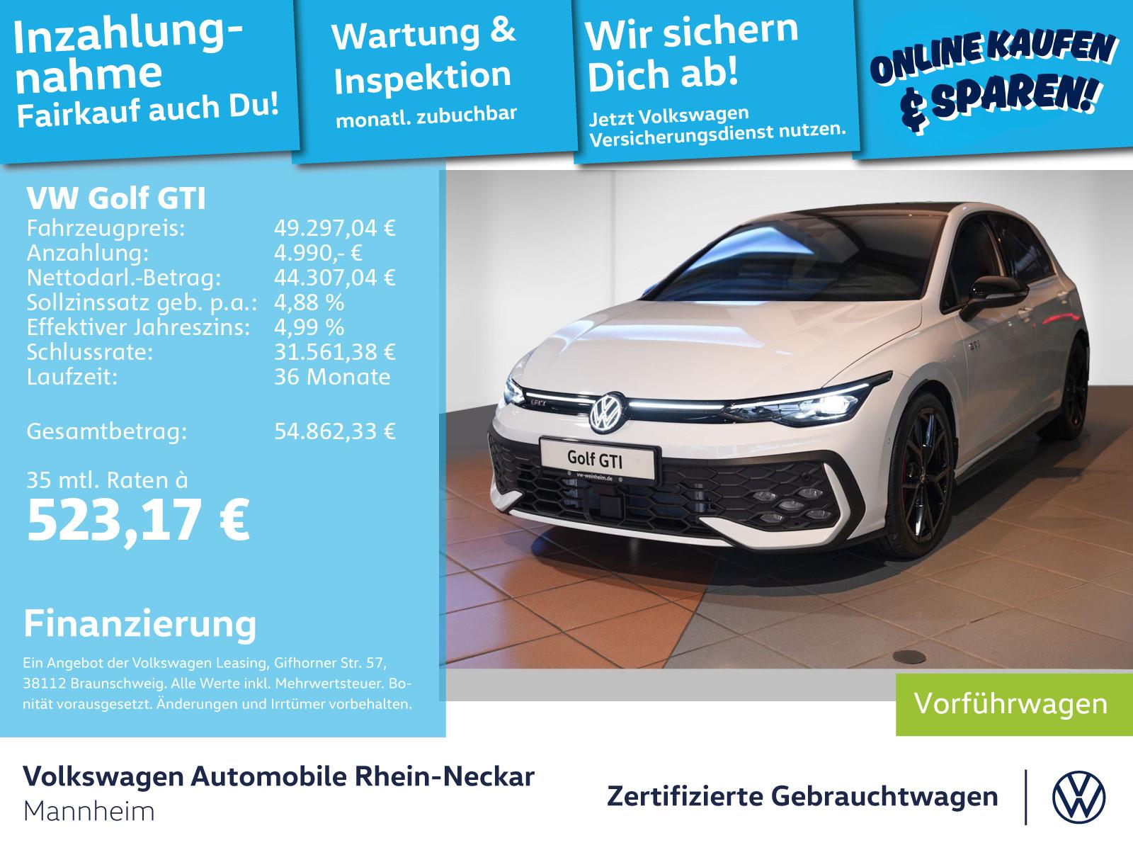 Volkswagen Golf GTI 2,0 l TSI DSG NAVI HeadUp ALU 19" LED