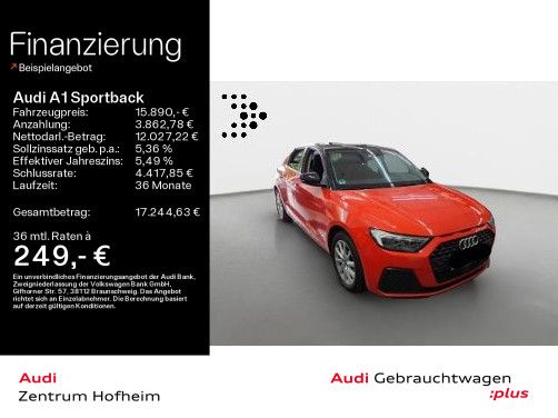 AUDI A1 Sportback 30 TFSI S tro*LED*Virtual*Navi+*