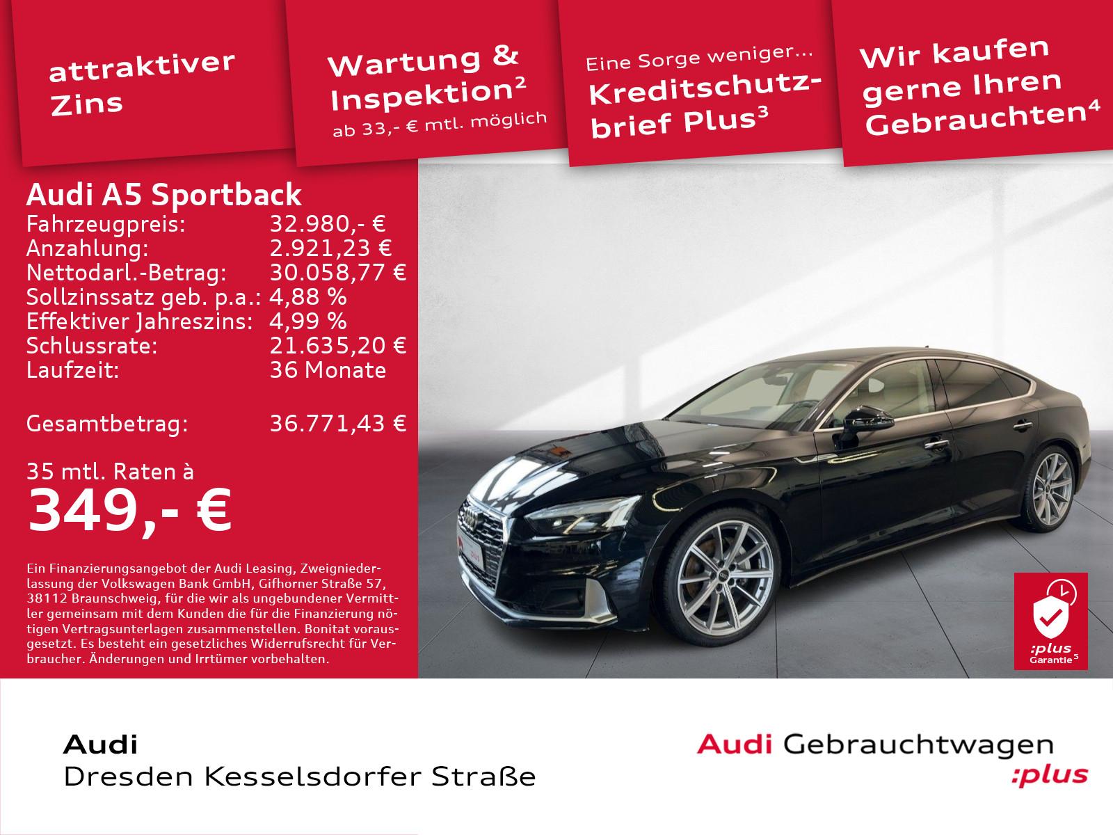Audi A5 Sportback 40 TDI advanced LED Navi Kamera