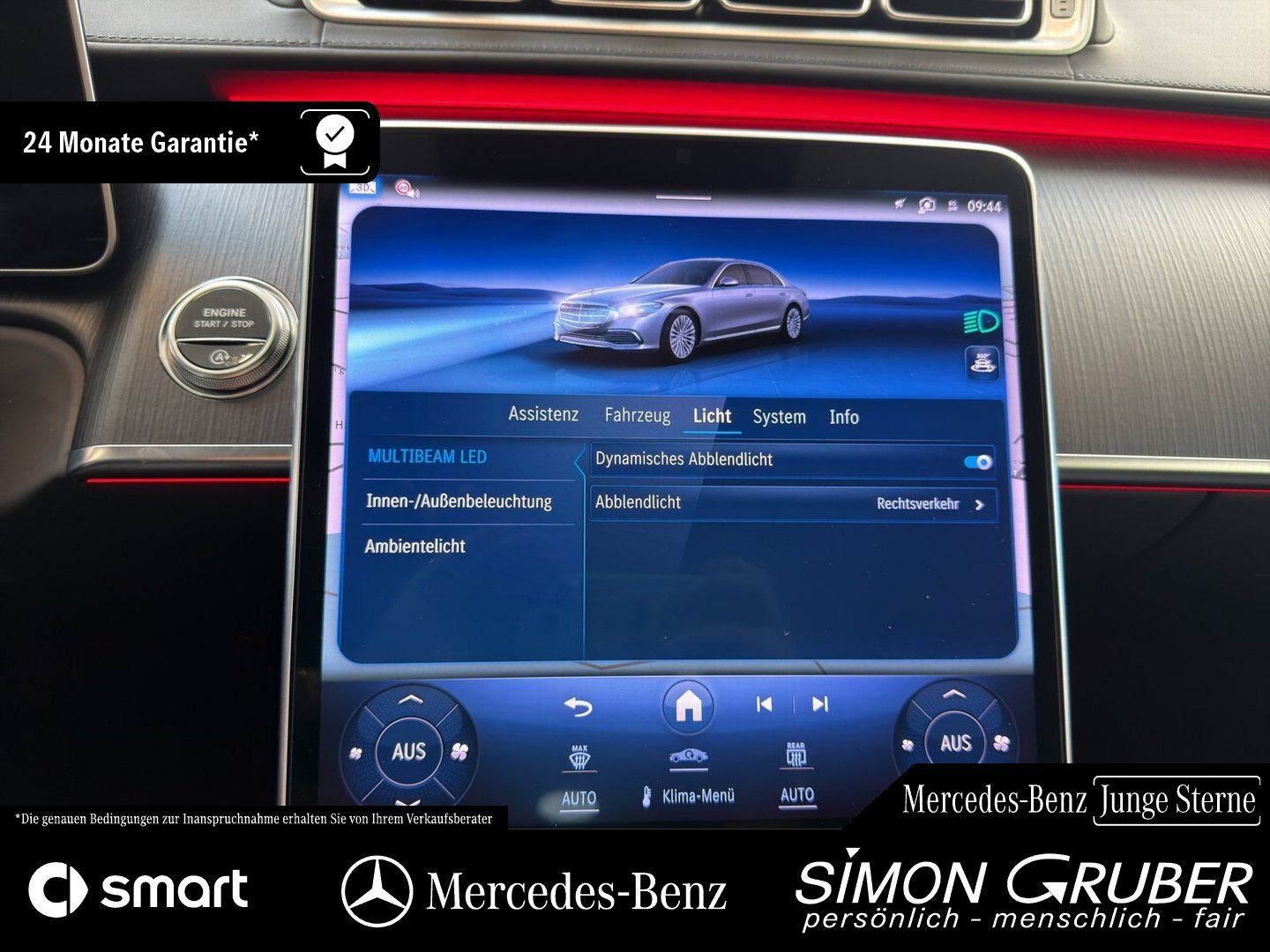 Fahrzeugabbildung Mercedes-Benz S 580 4M Lang AMG Exklusiv Chauffeur Executive