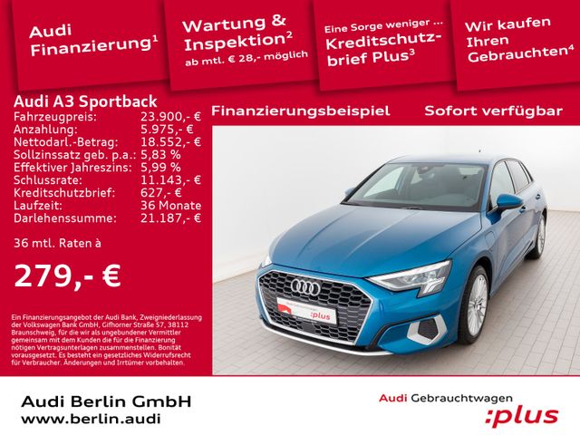 Audi A3 Sportback 40 TFSI e Advanced S tr. PDC LED