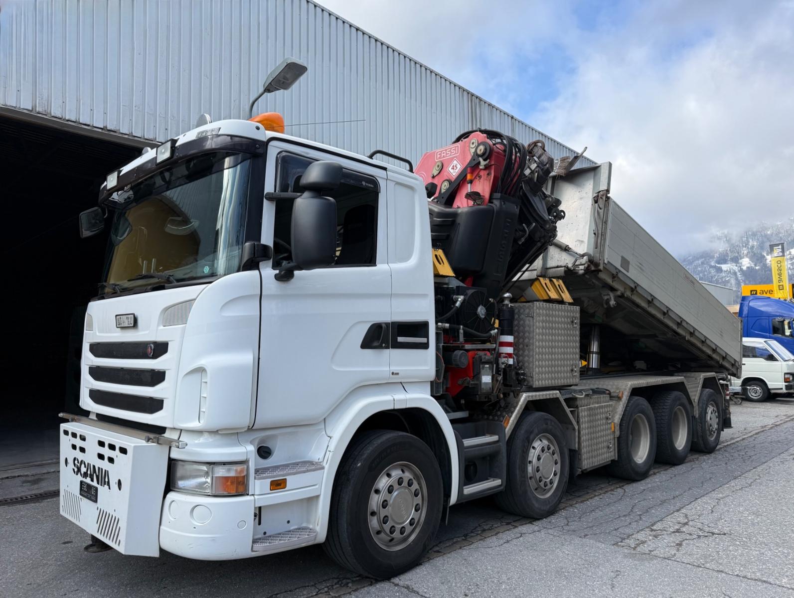 Scania G480 LB 10x4,E5,Kipper + Kran Fassi F660AXP, 21m