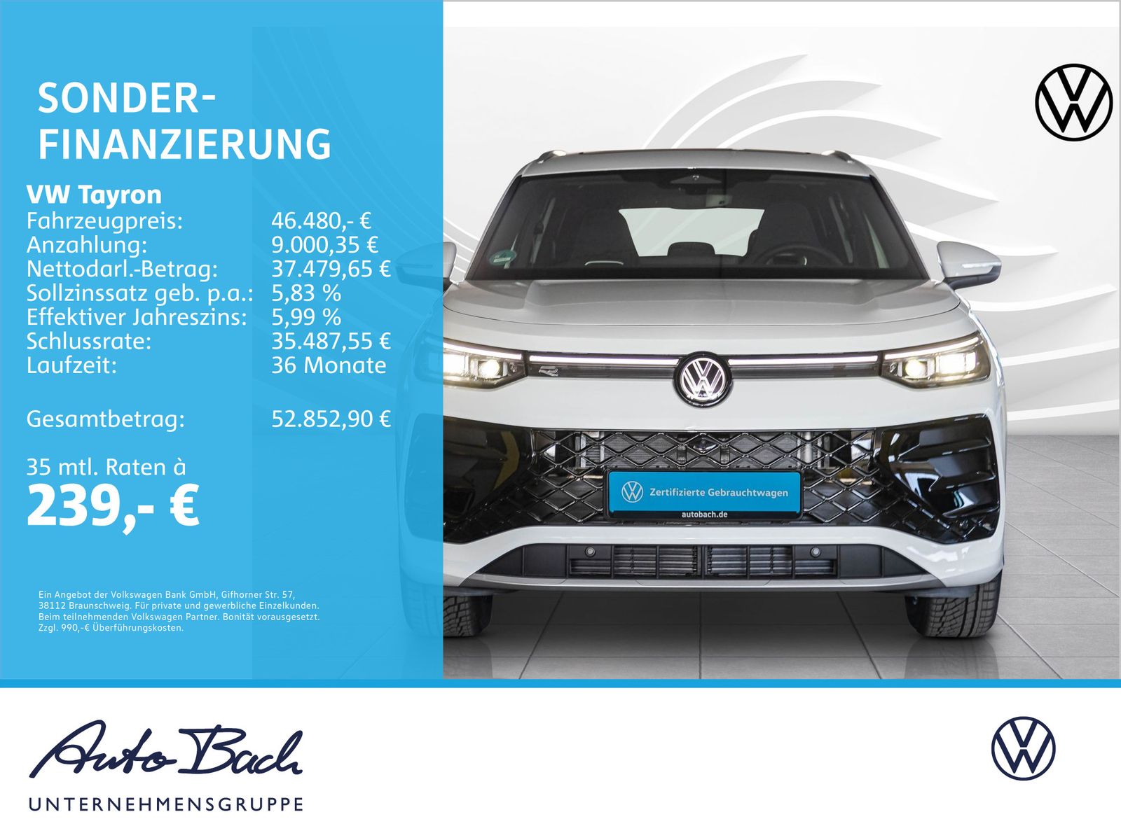 Volkswagen Tayron 2.0 TDI DSG R-Line 4MOTION, Standheizung, imagem 2
