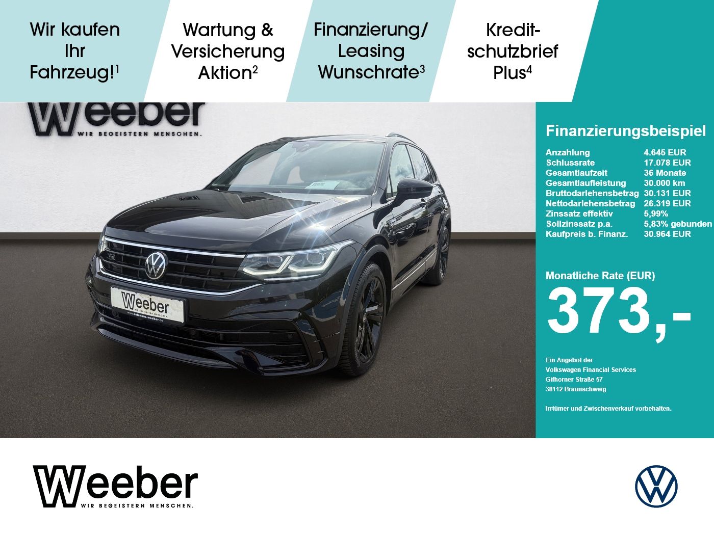 Volkswagen Tiguan R-Line *KAMERA*BLACKSTYLE*MATRIX*NAVI*