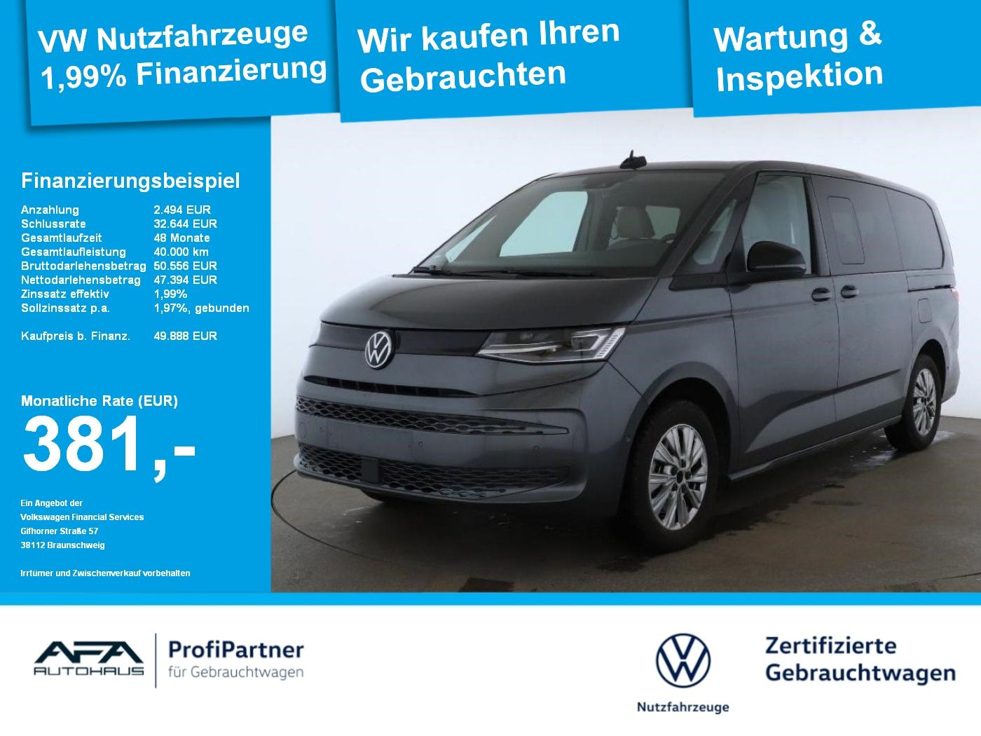 Volkswagen T7 Multivan 2.0 TSI lang DSG AHK*Navi*Pano*RFK