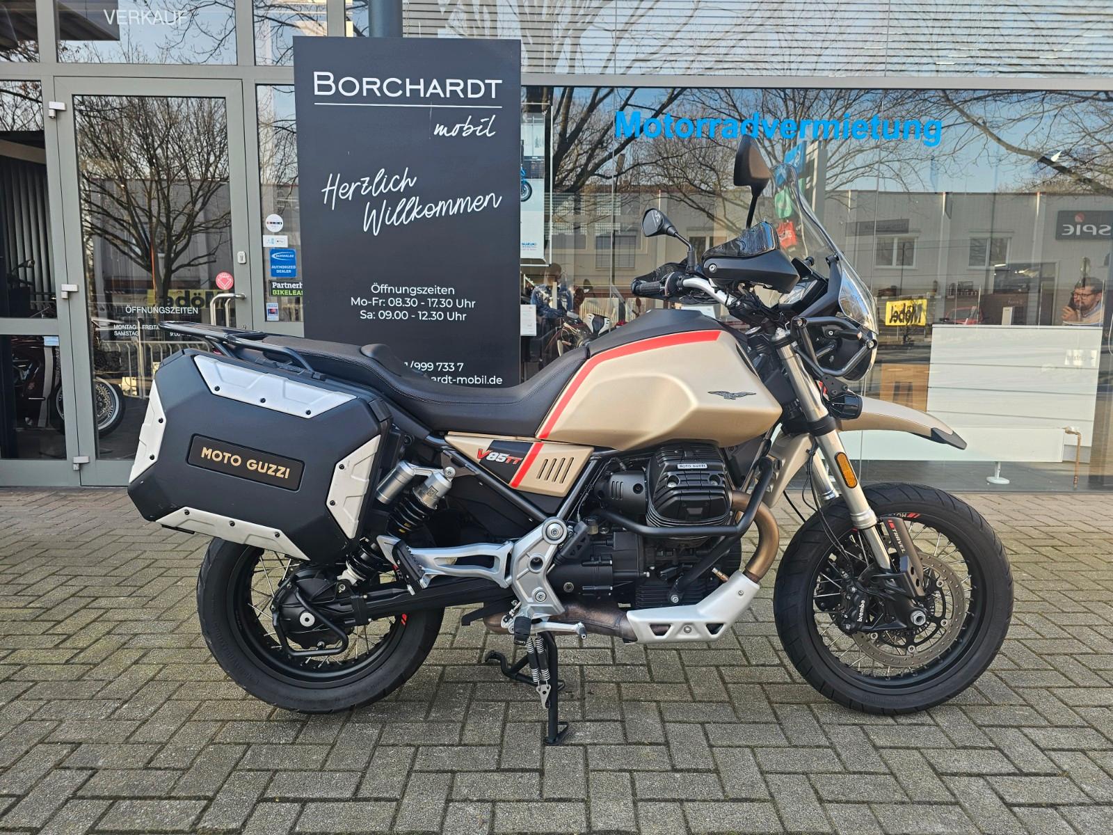 Moto Guzzi V85 TT Travel Koffer, LED, Tempomat ,  80 PS