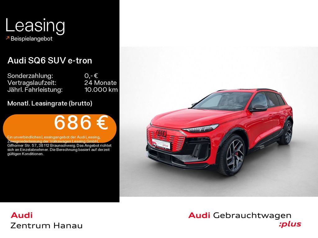 Audi SQ6 e-tron*AHK*PANO*B&O*21ZOLL*HUD*CARBON*LED*NA