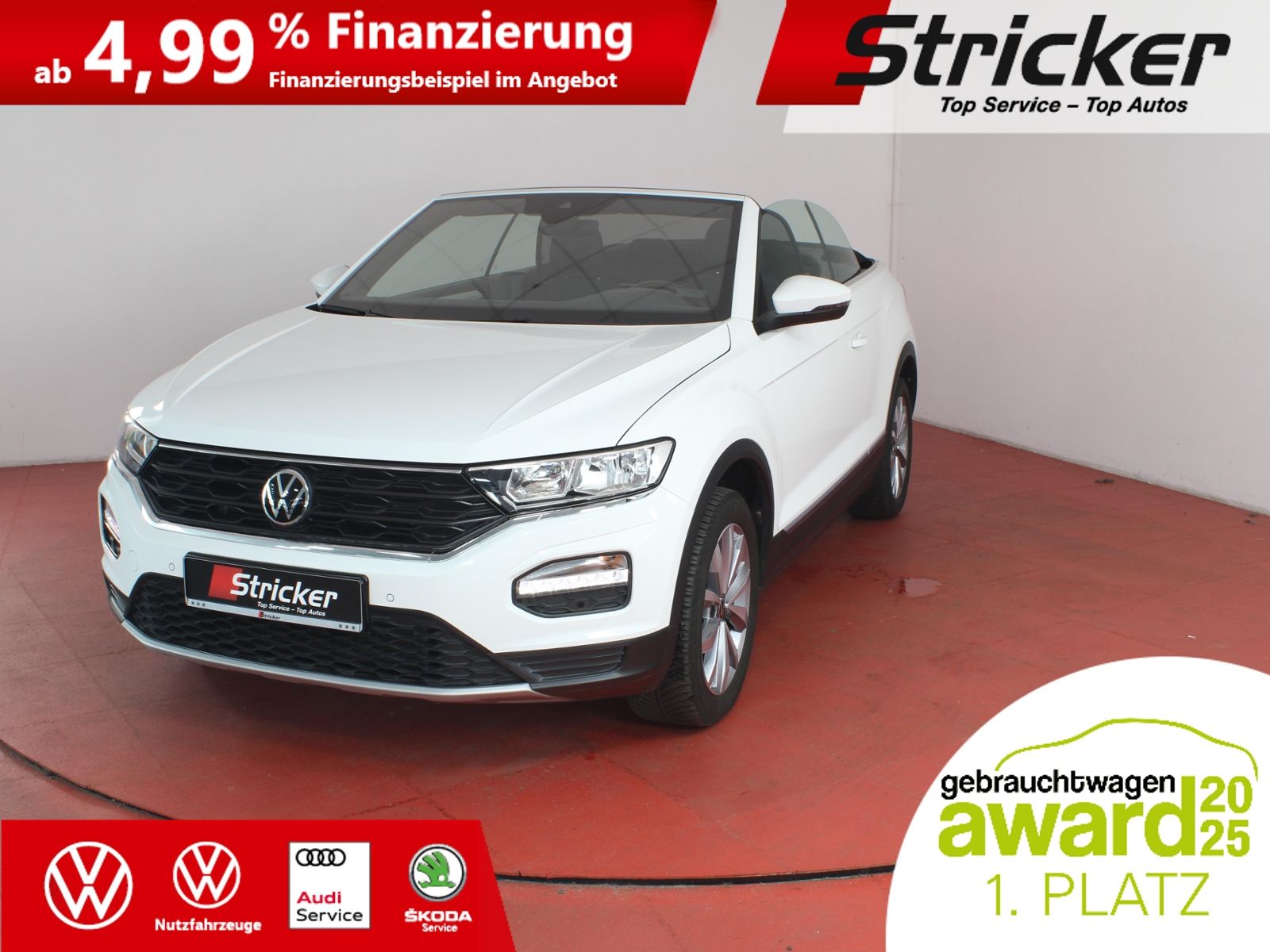 VW T-Roc  Cabriolet Style 1.0TSI 208,-ohne Anzahlun