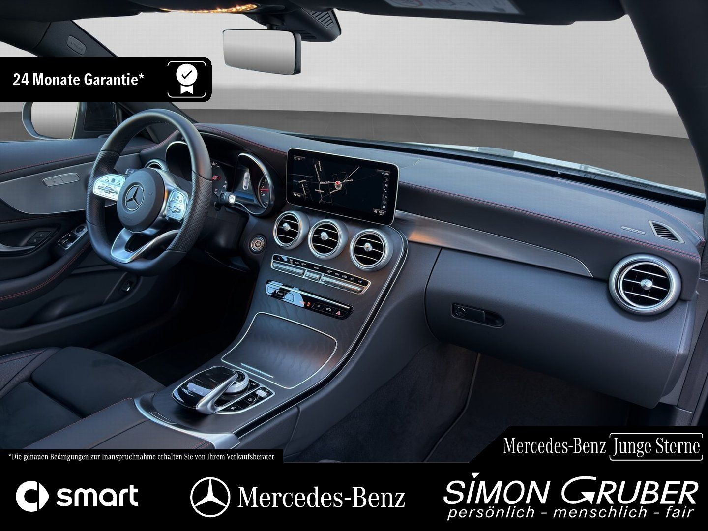 Fahrzeugabbildung Mercedes-Benz C 180 Coupé 2*AMG PLUS Night AHK SHZ LED Kamera