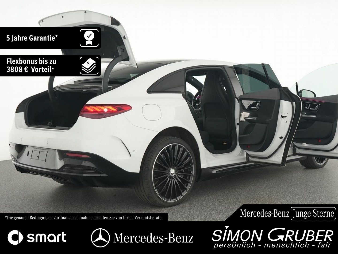 Fahrzeugabbildung Mercedes-Benz EQE 350 AMG Night Pano Airmatic Burm Leder DigiL