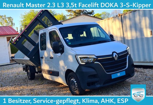 Renault Master 2.3 DOKA L3 3,5t Klima 3 Seiten Kipper MO