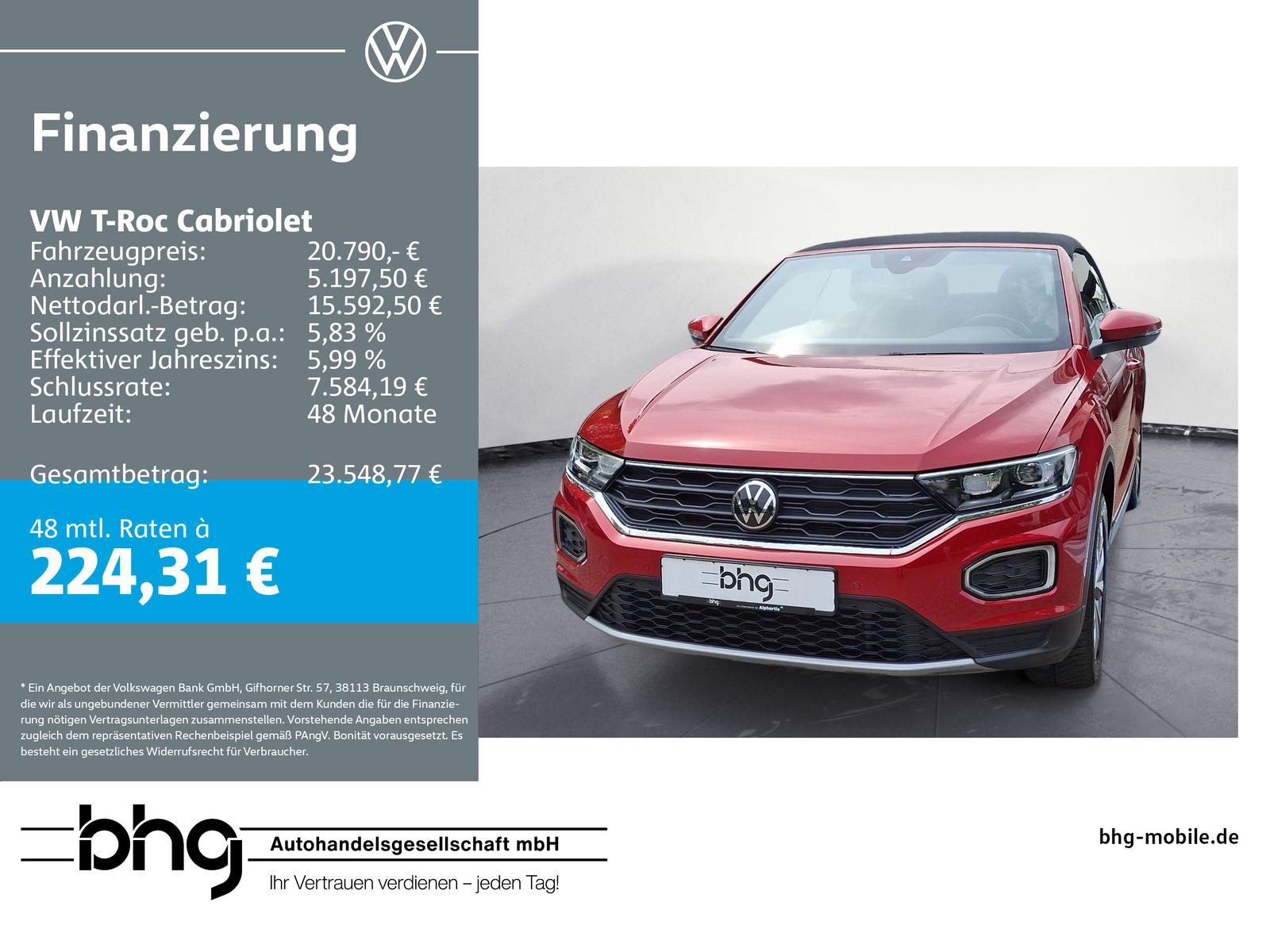 Volkswagen T-Roc Cabriolet Style 1.5 l TSI OPF, миниатюра 11