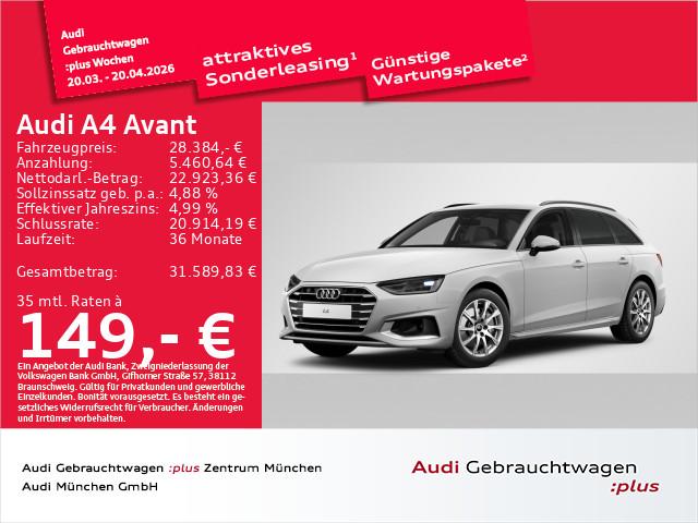 Audi A4 Avant 40 TFSI S tronic advanced Navi+/Kamera