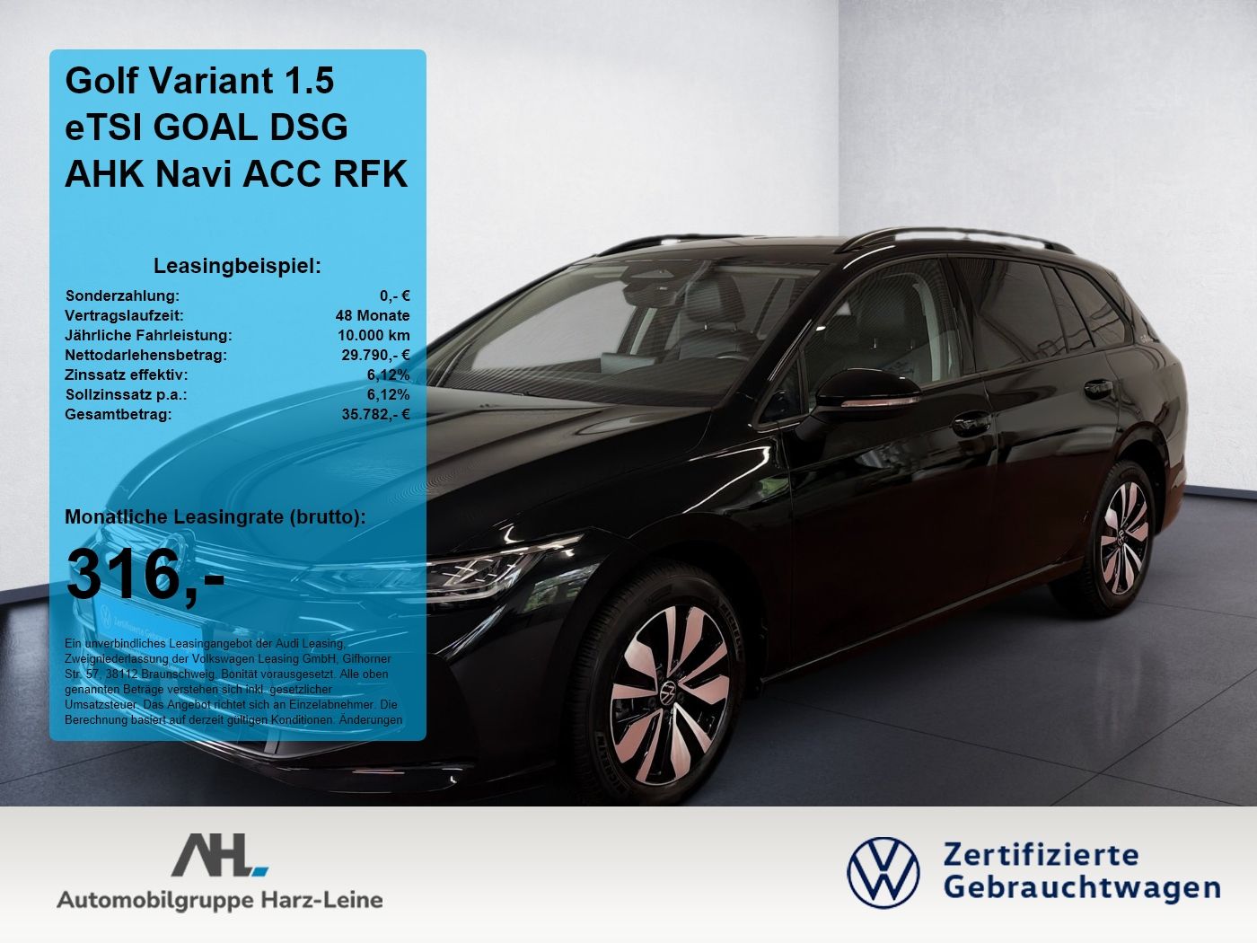 Volkswagen Golf Variant 1.5 eTSI GOAL DSG AHK Navi ACC RFK