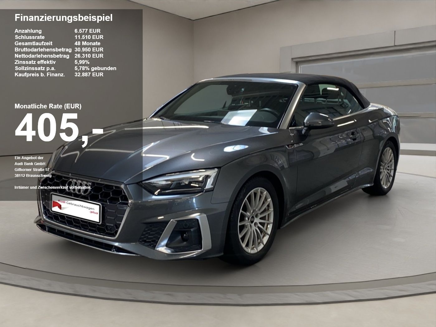 Audi A5 Cabriolet 35 2.0 TFSI MHEV S-Line S-line AUT foto 1