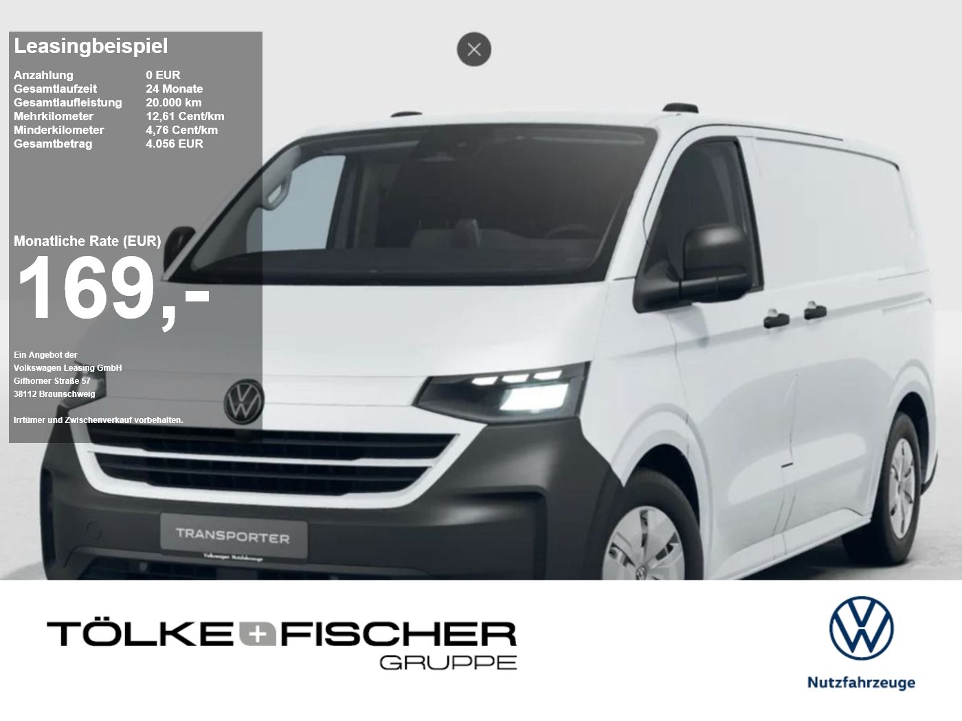 Volkswagen T7 Transporter Kasten 2.0 l TDI 81 kW 6-Gang AHK