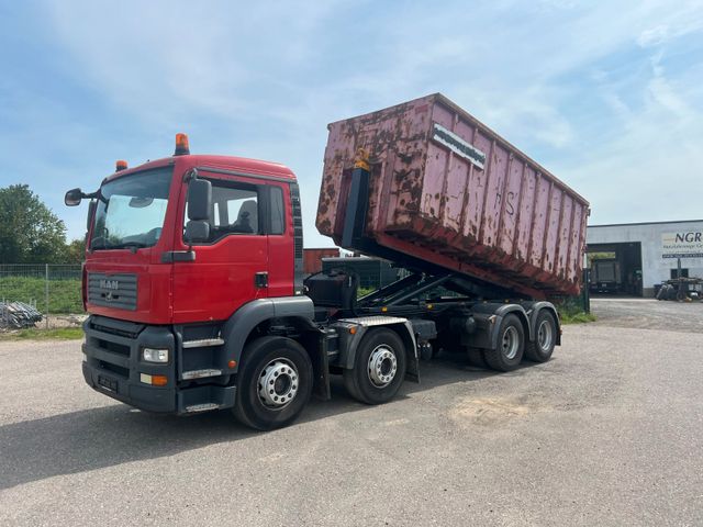 MAN 35.350 8X4 Marrel Abroller mit Container