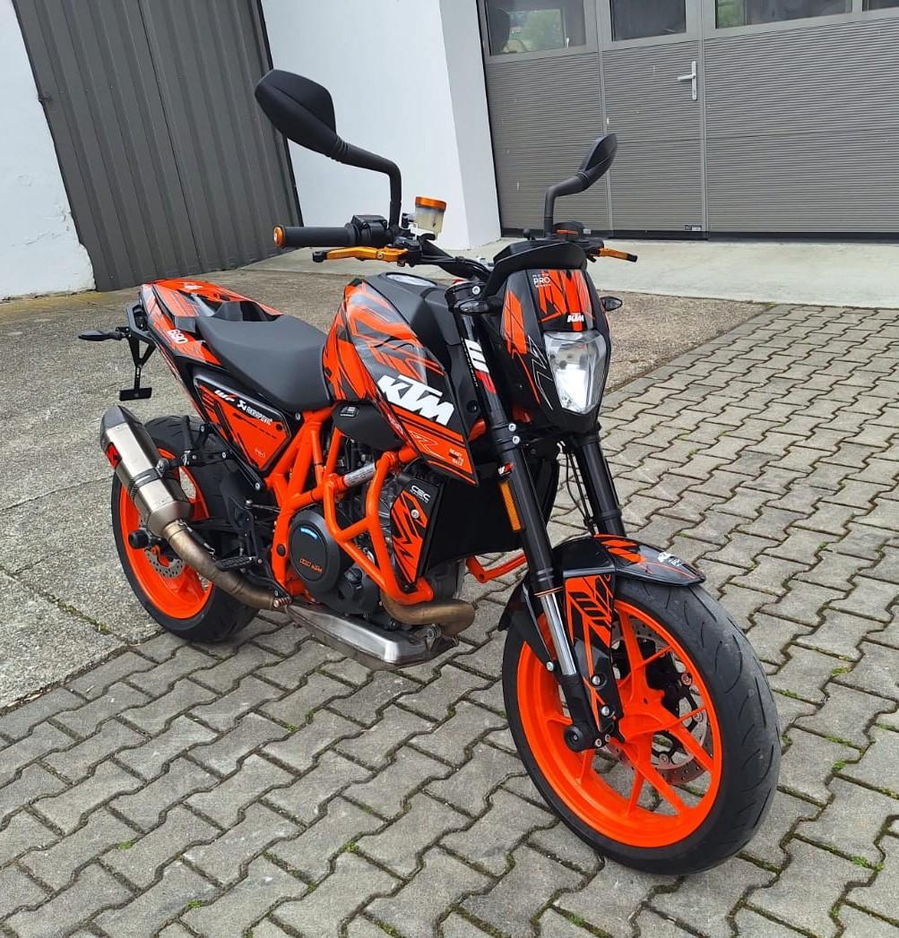 KTM 690 Duke R, Service+HU neu, viel Zubehör, A2 opt