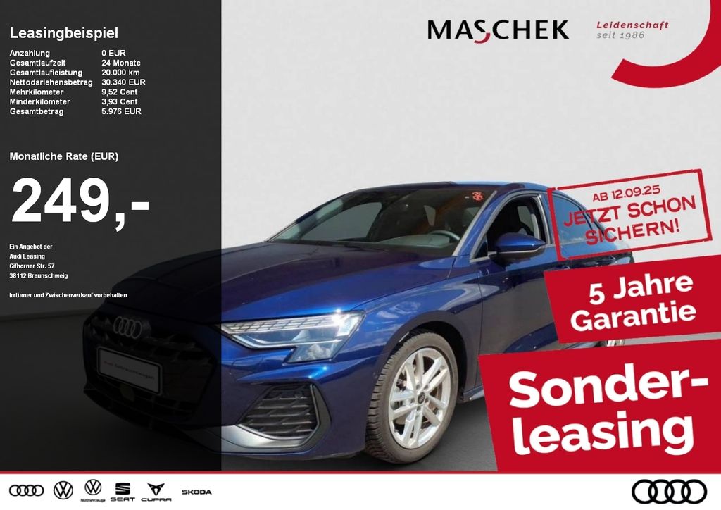 A3 Limousine S line 30 TFSI SONOS Naviplus Kamer