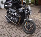 Triumph Speed Twin 1200, Jet Black, Silver Flyscreen  - Triumph Speed Twin