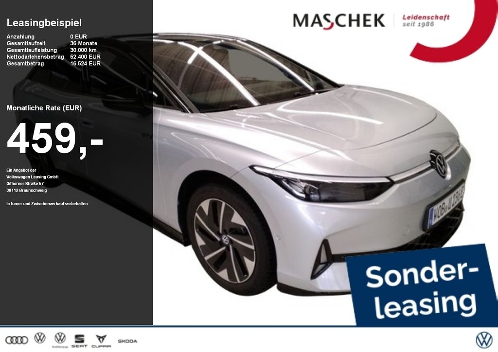 Volkswagen ID.7 GTX 86 kWh Sonderleasing AHK Massage DCC Me