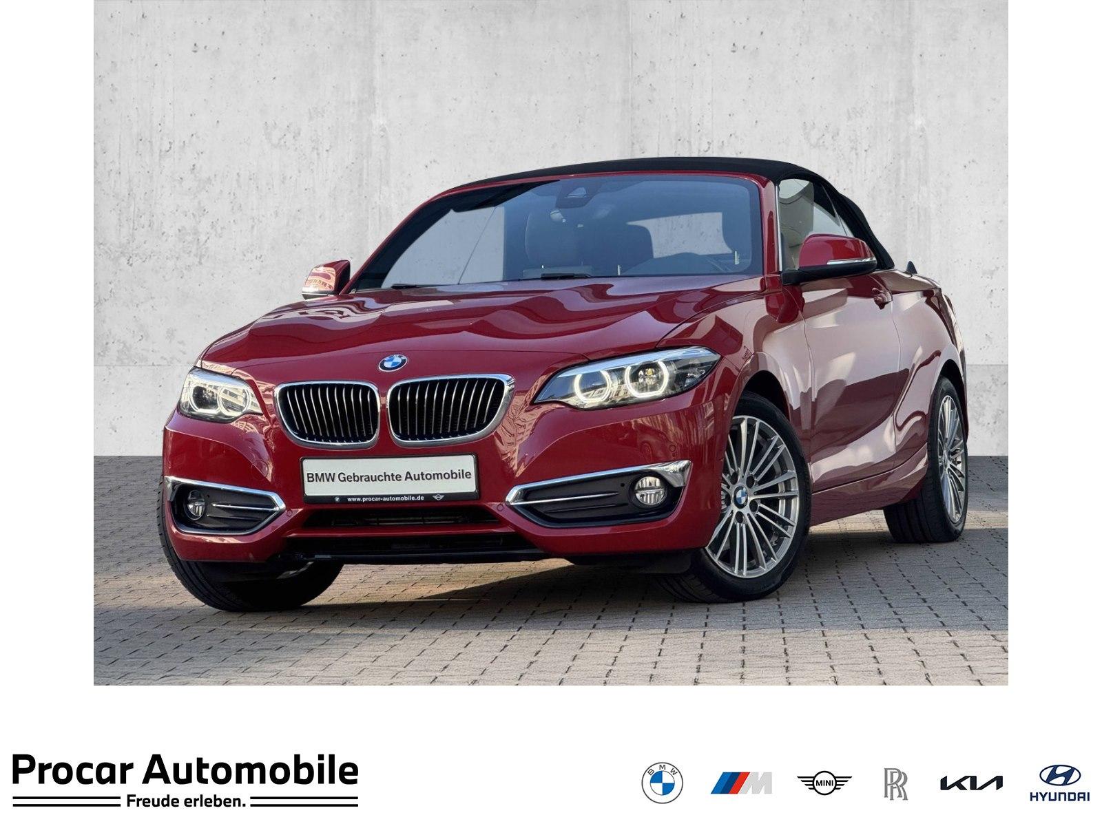 BMW 220d Cabrio Luxury Line LED Navi Prof DA PDC H/K