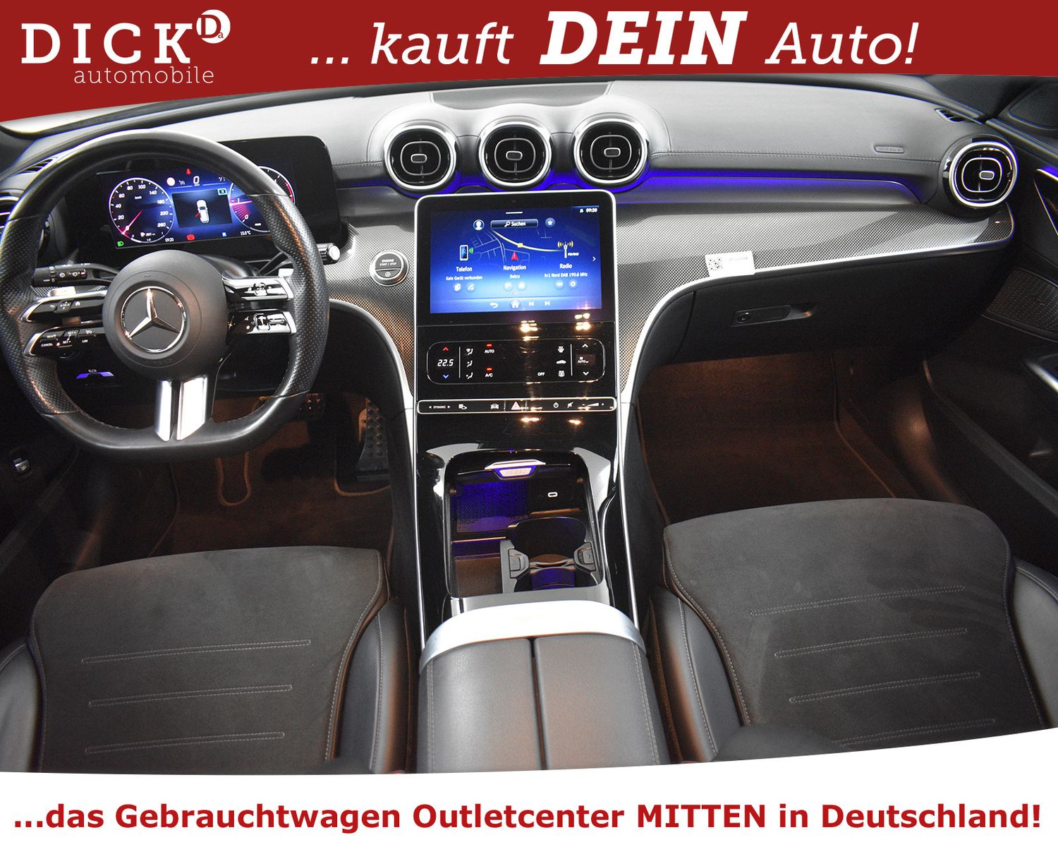 MERCEDES-BENZ C220d T 2X AMG Line NAVI+KAM+ADVEN+LED+WIDESC+19 - Image 8