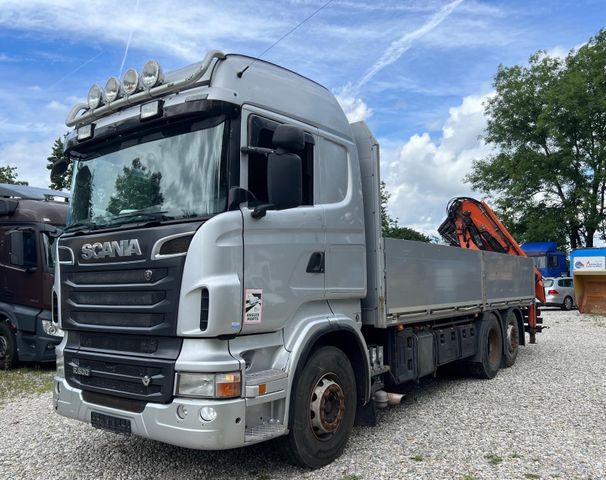 Scania R500 V8 Mit Atlas Kran 190.2E