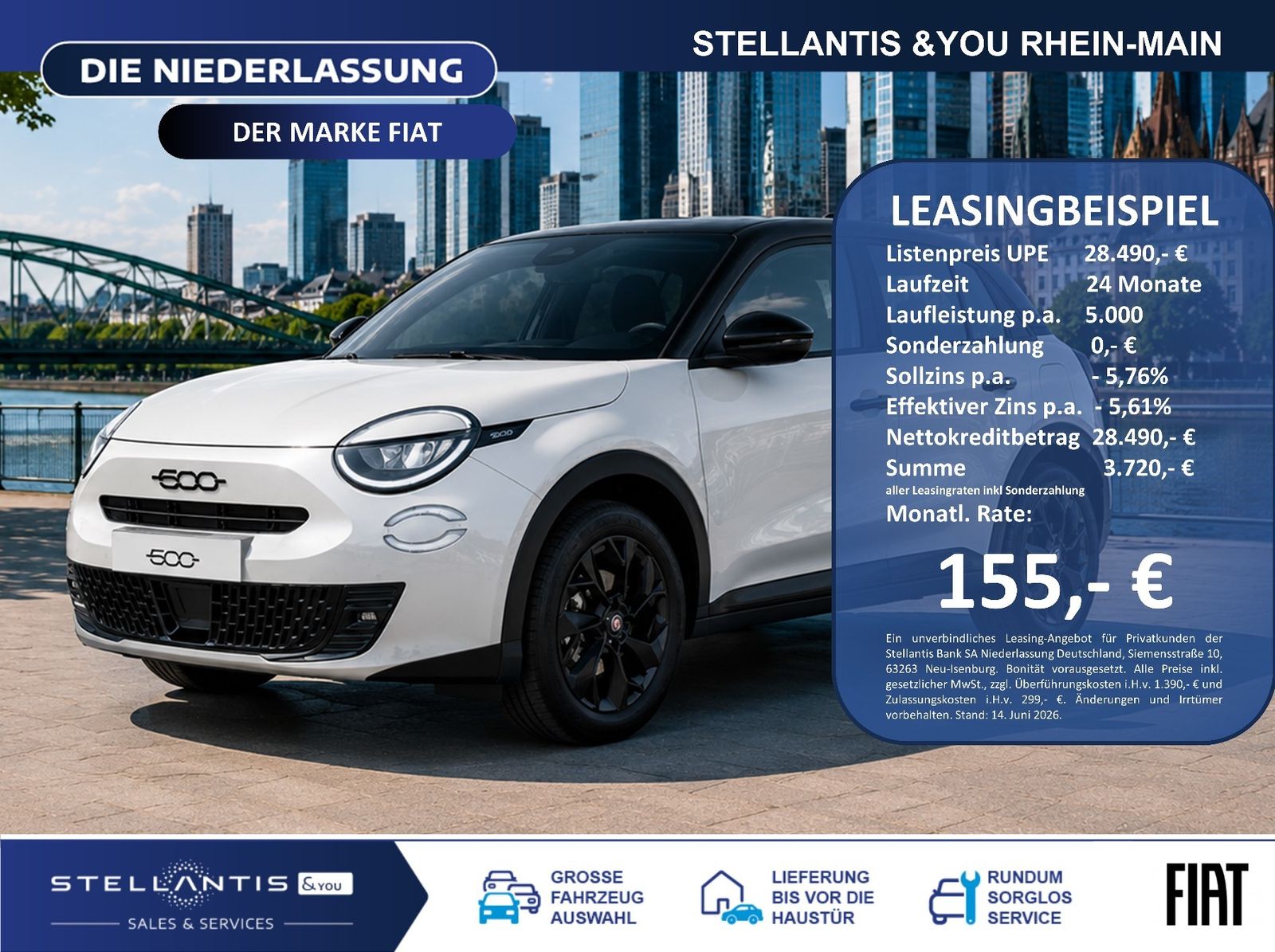 Fiat 600 Street Edition LED Sitzhzg CarPlay