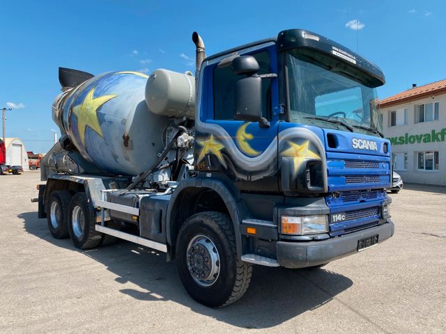 Scania P114 CB betonmixer 6x6, 7m3, vin 110