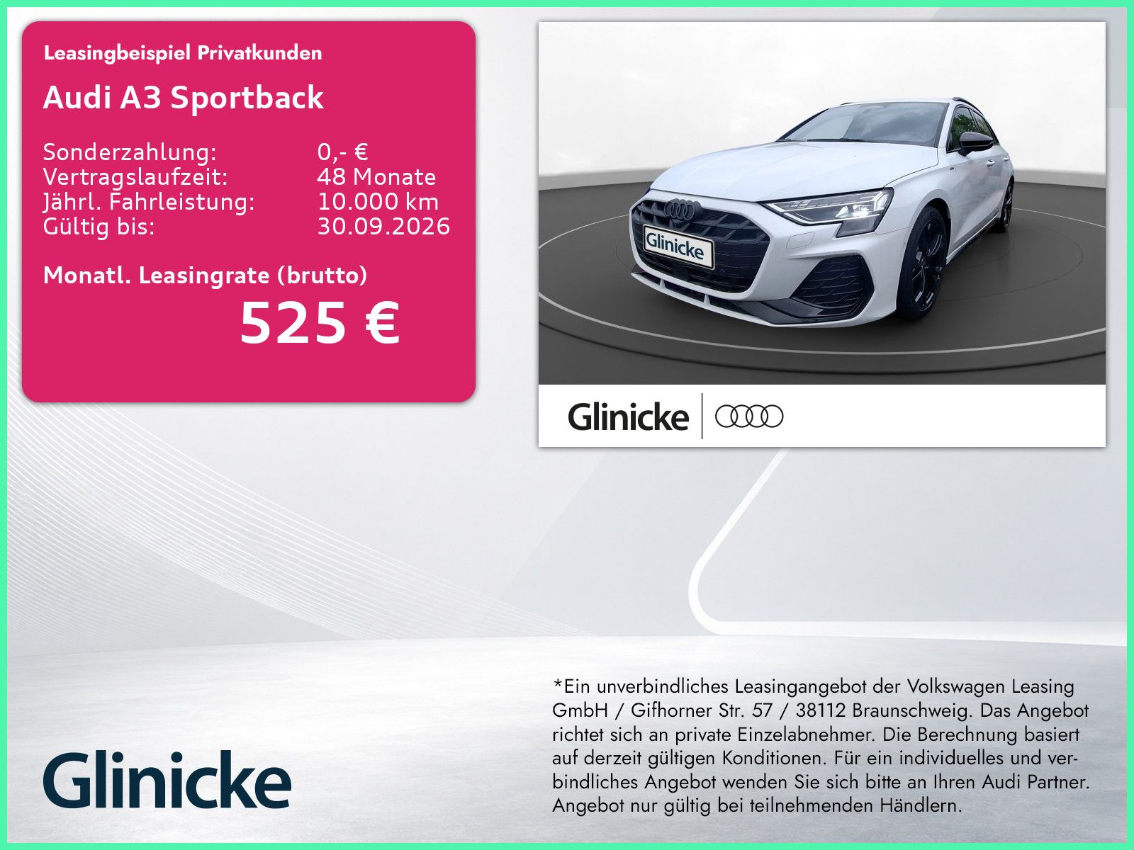 Audi A3 Sportback S line TDI 110 kW S tronic