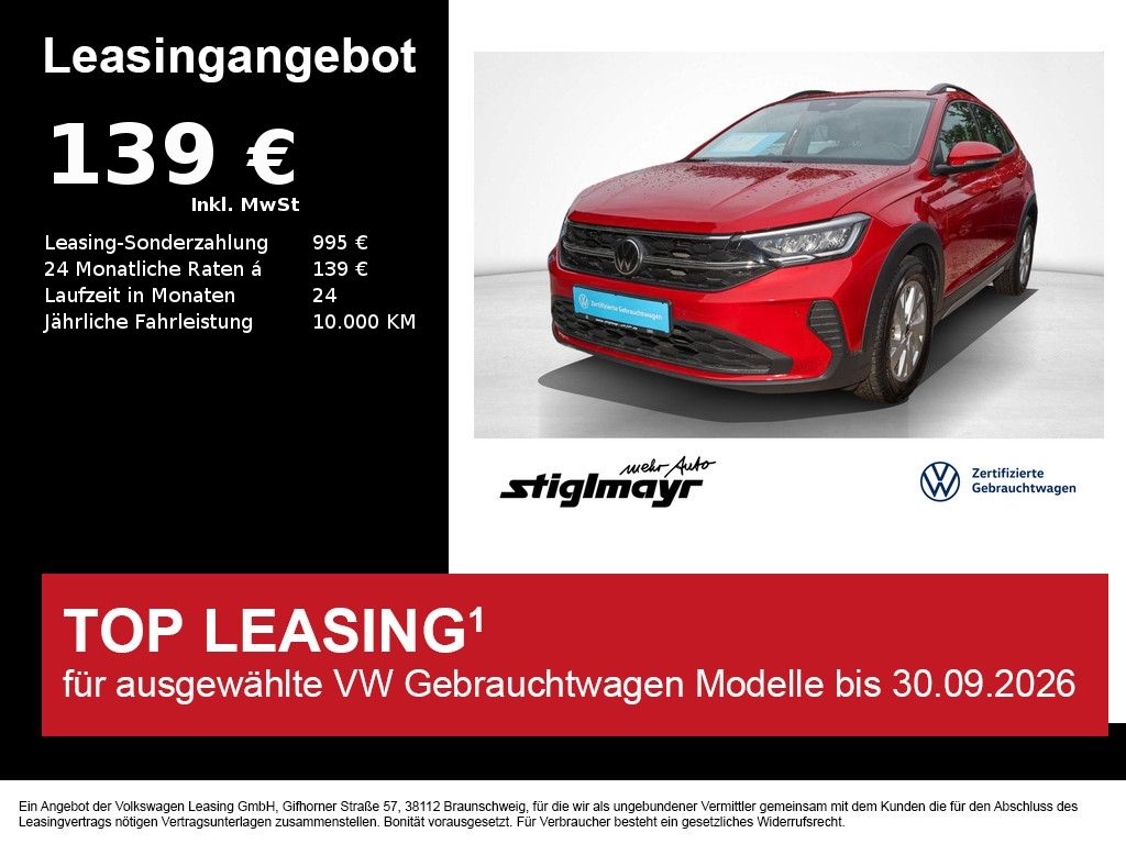 Volkswagen Taigo Life 1.0 TSI ACC+KAMERA+LED+NAVI
