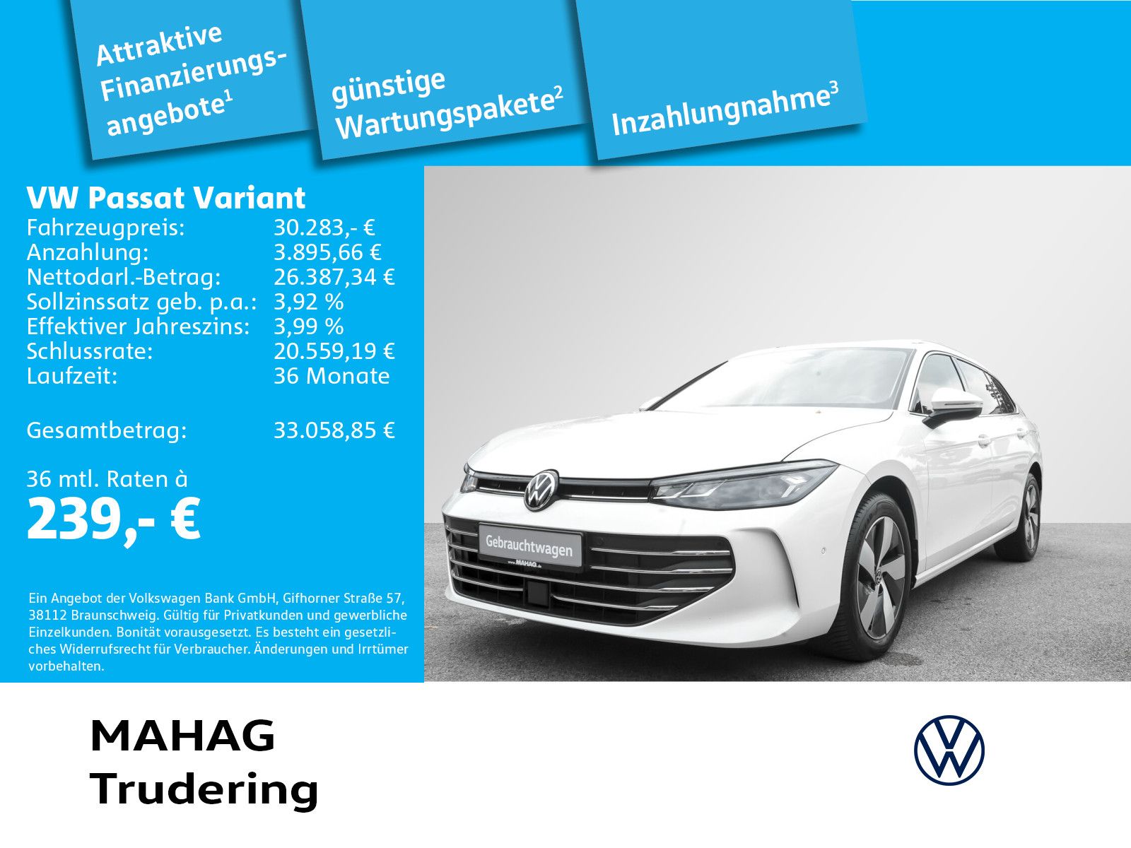 Volkswagen Passat Business 1.5 eTSI AHK LED Navi ParkAssist imagem 2