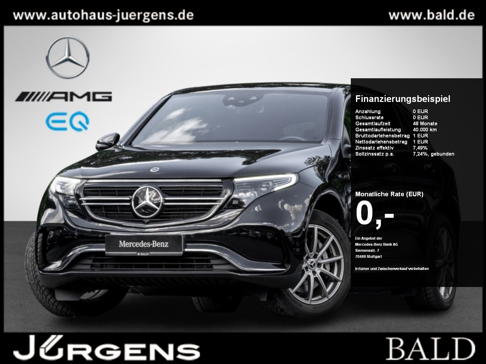 MERCEDES-BENZ EQC 400 4MATIC AMG Line AMG-Sport+Distr+MLB+AHK